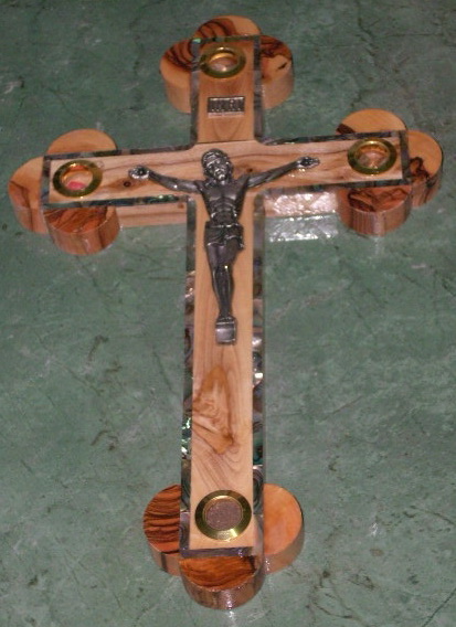 Crucifixul celor 14 Opriri cu 4 capsule si sidef
